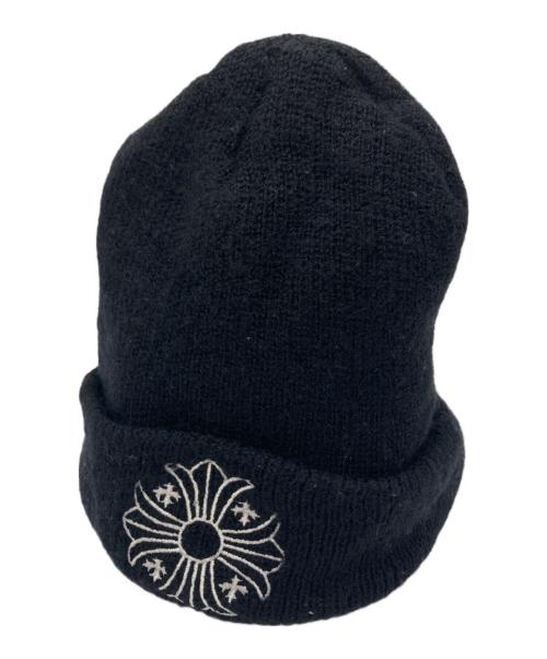 CHROME HEARTS（クロムハーツ）CHROME HEARTS (クロムハーツ) Plus Cross Beanie/ニット帽 ブラックの古着・服飾アイテム