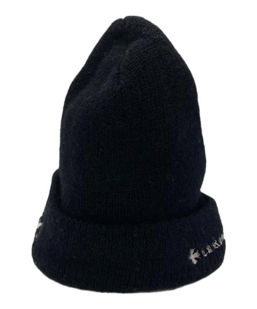 CHROME HEARTS（クロムハーツ）CHROME HEARTS (クロムハーツ) Plus Cross Beanie/ニット帽 ブラックの古着・服飾アイテム