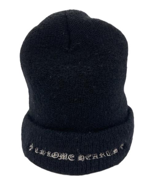 CHROME HEARTS（クロムハーツ）CHROME HEARTS (クロムハーツ) Plus Cross Beanie/ニット帽 ブラックの古着・服飾アイテム