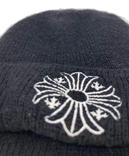 CHROME HEARTS（クロムハーツ）CHROME HEARTS (クロムハーツ) Plus Cross Beanie/ニット帽 ブラックの古着・服飾アイテム
