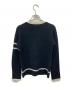 BURBERRY BLUE LABEL (バーバリー ブルー レーベル) ロゴVネックニット ブラック サイズ:SIZE 38：7000円