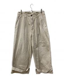 My Beautiful Landlet（マイビューティフルランドレット）の古着「2タックパンツ」｜ベージュ