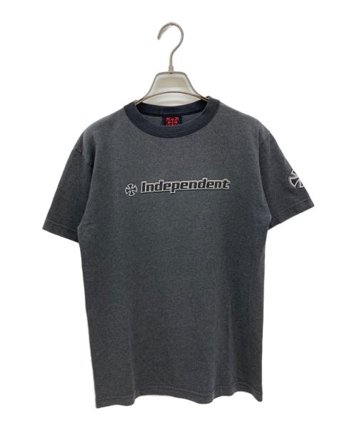 INDEPENDENT（インディペンデント）INDEPENDENT (インディペンデント) アイアンクロスプリントTシャツ グレー サイズ:Sの古着・服飾アイテム
