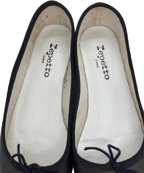 repetto（レペット）repetto (レペット) フラットリボンパンプス ブラック サイズ:38　1/2の古着・服飾アイテム