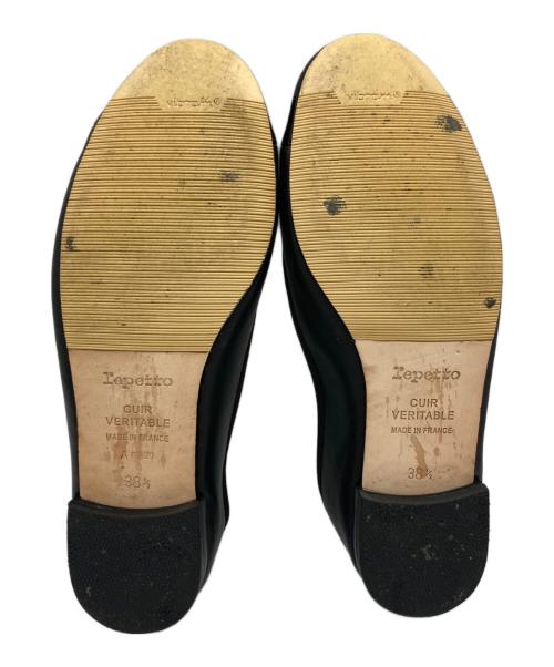 repetto（レペット）repetto (レペット) フラットリボンパンプス ブラック サイズ:38　1/2の古着・服飾アイテム