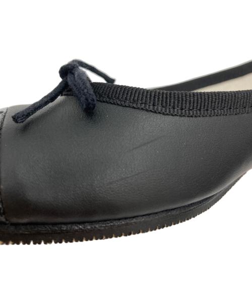 repetto（レペット）repetto (レペット) フラットリボンパンプス ブラック サイズ:38　1/2の古着・服飾アイテム