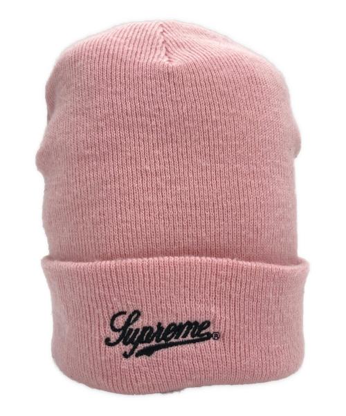 SUPREME（シュプリーム）Supreme (シュプリーム) ニット帽 ピンクの古着・服飾アイテム