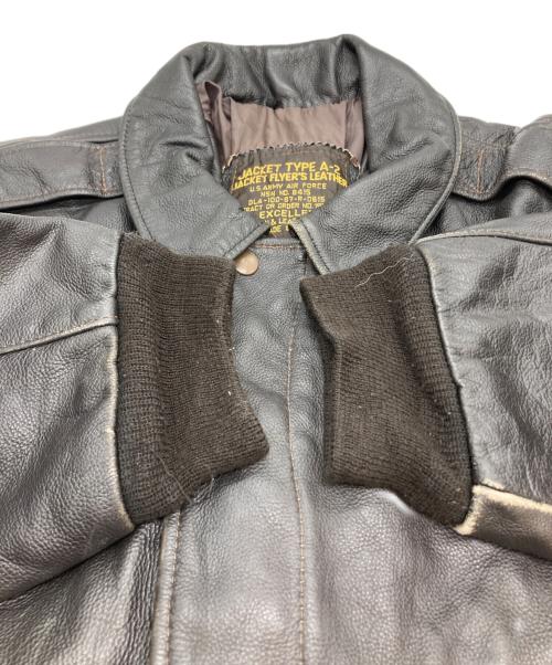 EXCELLED（エクセル）excelled (エクセル) A2レザージャケット ブラウン サイズ:XLの古着・服飾アイテム