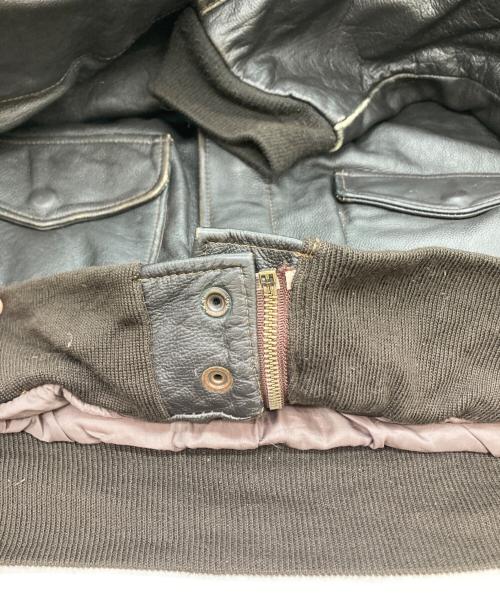 EXCELLED（エクセル）excelled (エクセル) A2レザージャケット ブラウン サイズ:XLの古着・服飾アイテム