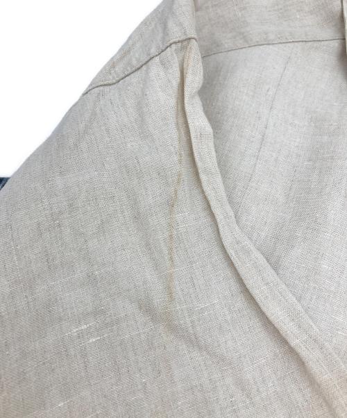 GAP（ギャップ）GAP (ギャップ) フラップリネンシャツ ベージュ サイズ:Lの古着・服飾アイテム