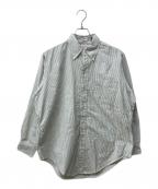 BROOKS BROTHERSブルックスブラザーズ）の古着「ボタンダウンシャツ」｜ホワイト×グリーン