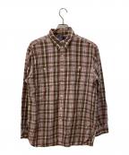 POLO RALPH LAURENポロ・ラルフローレン）の古着「インドコットンチェックシャツ」｜ピンク×ブラウン