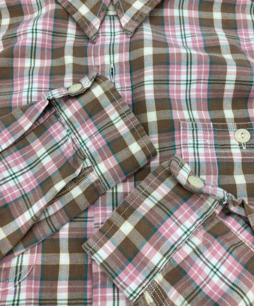 POLO RALPH LAUREN（ポロ・ラルフローレン）POLO RALPH LAUREN (ポロ・ラルフローレン) インドコットンチェックシャツ ピンク×ブラウン サイズ:Mの古着・服飾アイテム