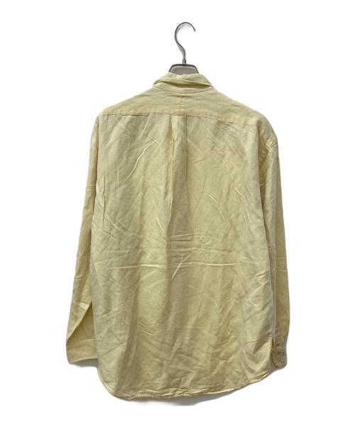 POLO RALPH LAUREN（ポロ・ラルフローレン）POLO RALPH LAUREN (ポロ・ラルフローレン) シルクリネンボタンダウンシャツ/BLAKE イエロー サイズ:Lの古着・服飾アイテム