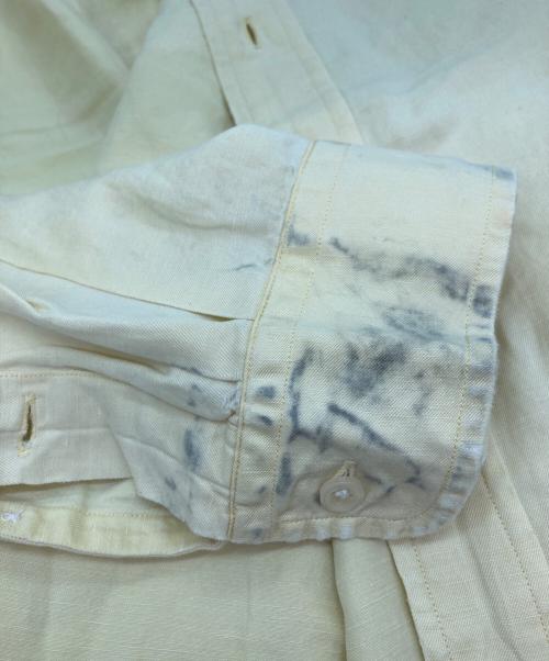 POLO RALPH LAUREN（ポロ・ラルフローレン）POLO RALPH LAUREN (ポロ・ラルフローレン) シルクリネンボタンダウンシャツ/BLAKE イエロー サイズ:Lの古着・服飾アイテム