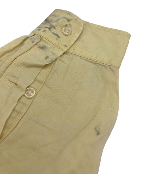 POLO RALPH LAUREN（ポロ・ラルフローレン）POLO RALPH LAUREN (ポロ・ラルフローレン) シルクリネンボタンダウンシャツ/BLAKE イエロー サイズ:Lの古着・服飾アイテム