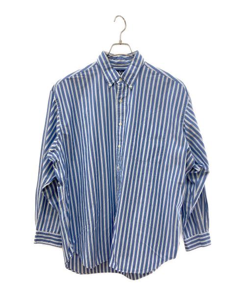 POLO RALPH LAUREN（ポロ・ラルフローレン）POLO RALPH LAUREN (ポロ・ラルフローレン) ストライプシャツ ホワイト×ブルー サイズ:XLの古着・服飾アイテム