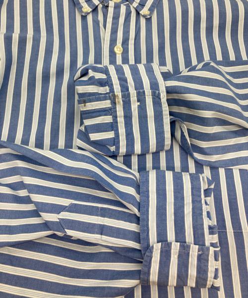POLO RALPH LAUREN（ポロ・ラルフローレン）POLO RALPH LAUREN (ポロ・ラルフローレン) ストライプシャツ ホワイト×ブルー サイズ:XLの古着・服飾アイテム