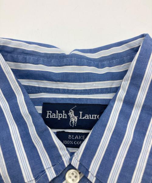 POLO RALPH LAUREN（ポロ・ラルフローレン）POLO RALPH LAUREN (ポロ・ラルフローレン) ストライプシャツ ホワイト×ブルー サイズ:XLの古着・服飾アイテム