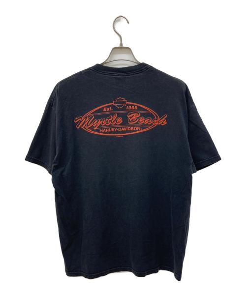 HARLEY-DAVIDSON（ハーレーダビッドソン）HARLEY-DAVIDSON (ハーレーダビッドソン) プリントTシャツ ブラック サイズ:XLの古着・服飾アイテム