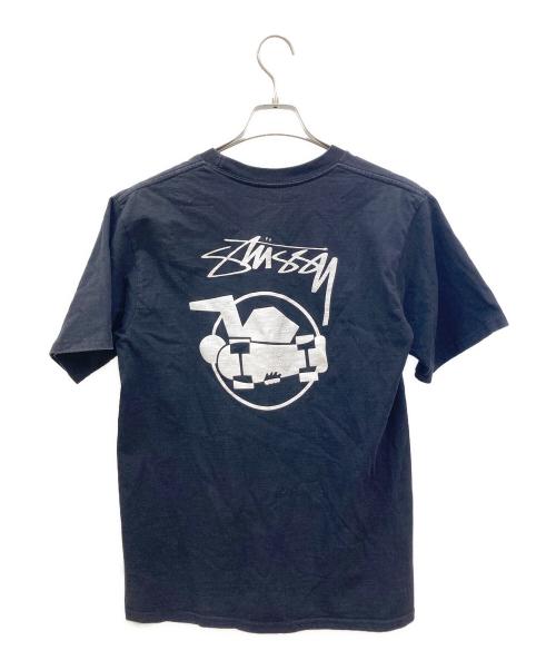 stussy（ステューシー）stussy (ステューシー) SKATE MANプリントTシャツ ブラック サイズ:Ⅼの古着・服飾アイテム