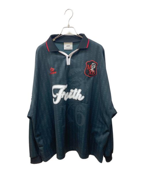 SAINT MICHAEL（セントマイケル）SAINT MICHAEL (セントマイケル) SOCCER SHIRT FAITH/ゲームシャツ ブラック サイズ:XLの古着・服飾アイテム