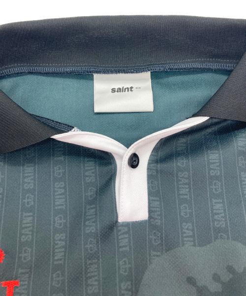 SAINT MICHAEL（セントマイケル）SAINT MICHAEL (セントマイケル) SOCCER SHIRT FAITH/ゲームシャツ ブラック サイズ:XLの古着・服飾アイテム