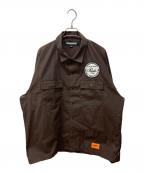 NEIGHBORHOODネイバーフッド）の古着「CLASSIC WORK SHIRT/シャツ」｜ブラウン