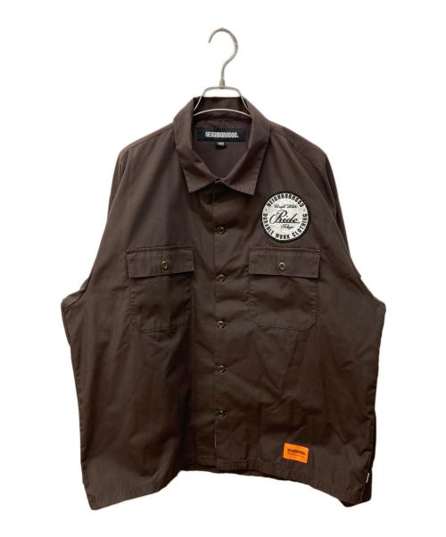 NEIGHBORHOOD（ネイバーフッド）NEIGHBORHOOD (ネイバーフッド) CLASSIC WORK SHIRT/シャツ ブラウン サイズ:Lの古着・服飾アイテム
