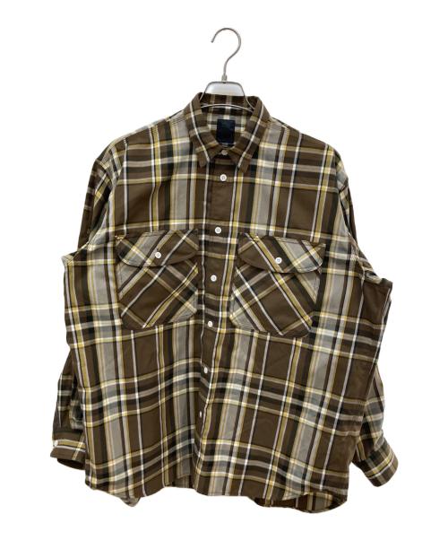 DAIWA PIER39（ダイワ ピア39）DAIWA PIER39 (ダイワ ピア39) チェックシャツ ブラウン サイズ:Mの古着・服飾アイテム