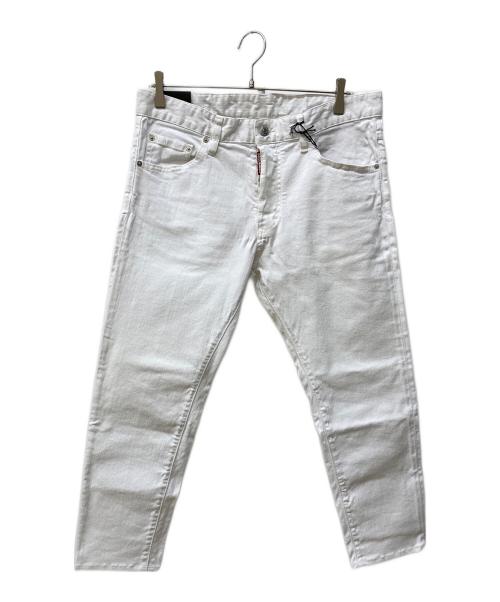 DSQUARED2（ディースクエアード）DSQUARED2 (ディースクエアード) デニムパンツ/SKINNY DAN JEAN ホワイト サイズ:50 未使用品の古着・服飾アイテム