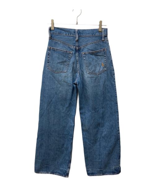 POLO RALPH LAUREN（ポロ・ラルフローレン）POLO RALPH LAUREN (ポロ・ラルフローレン) ワイドデニムパンツ インディゴ サイズ:25の古着・服飾アイテム
