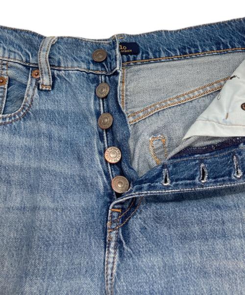 POLO RALPH LAUREN（ポロ・ラルフローレン）POLO RALPH LAUREN (ポロ・ラルフローレン) ワイドデニムパンツ インディゴ サイズ:25の古着・服飾アイテム