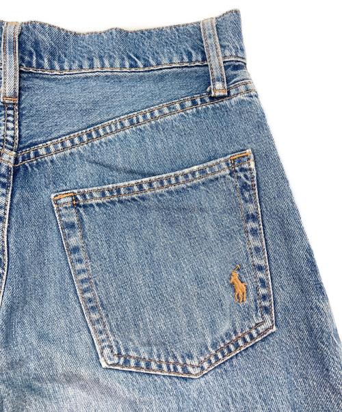 POLO RALPH LAUREN（ポロ・ラルフローレン）POLO RALPH LAUREN (ポロ・ラルフローレン) ワイドデニムパンツ インディゴ サイズ:25の古着・服飾アイテム