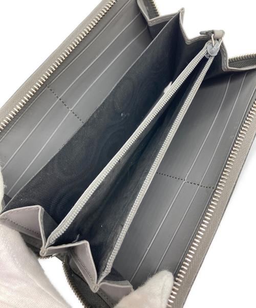 GUCCI（グッチ）GUCCI (グッチ) GGエンボスジップアラウンドウォレット長財布 グレーの古着・服飾アイテム