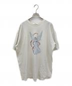 USEDユーズド）の古着「エンジェルプリントTシャツ」｜ホワイト