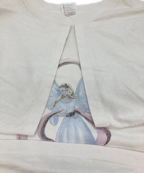 USED（ユーズド）USED　 (ユーズド) エンジェルプリントTシャツ ホワイト サイズ:FREEの古着・服飾アイテム