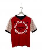 USEDユーズド）の古着「フットボールTシャツ」｜レッド
