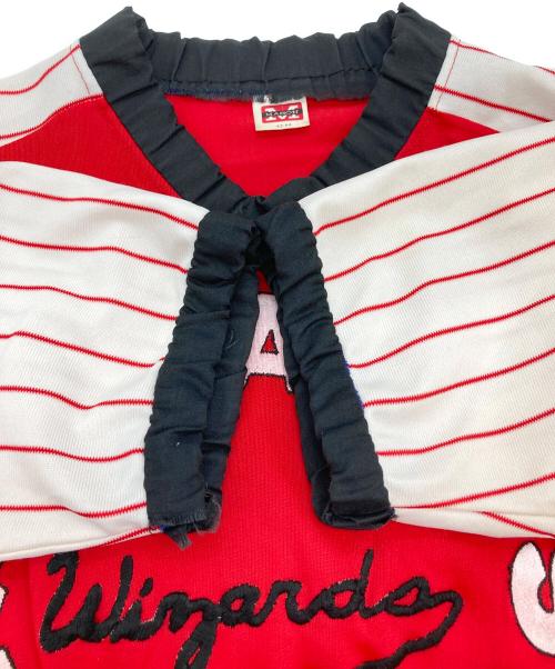 USED（ユーズド）USED (ユーズド) フットボールTシャツ レッド サイズ:42‐44の古着・服飾アイテム