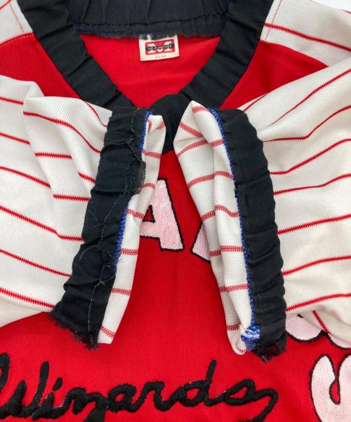 USED（ユーズド）USED (ユーズド) フットボールTシャツ レッド サイズ:42‐44の古着・服飾アイテム