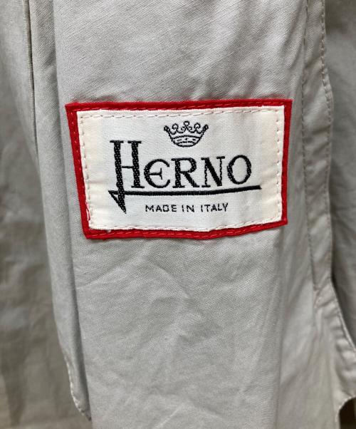 HERNO（ヘルノ）HERNO (ヘルノ) 比翼ステンカラーコート ベージュ サイズ:42の古着・服飾アイテム