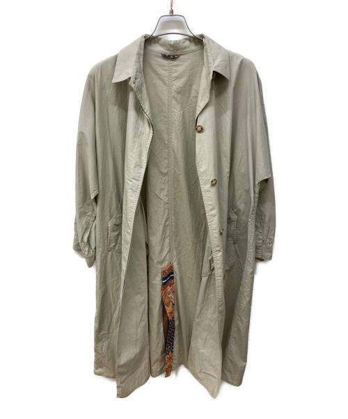 HERNO（ヘルノ）HERNO (ヘルノ) 比翼ステンカラーコート ベージュ サイズ:42の古着・服飾アイテム