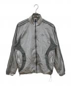 adidasアディダス）の古着「ジップアップジャケット/2000s ウーブントラックトップ」｜グレー