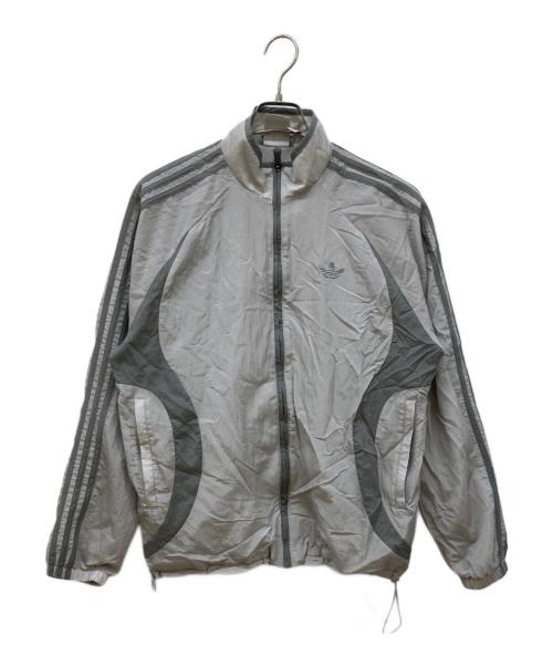 adidas（アディダス）adidas (アディダス) ジップアップジャケット/2000s ウーブントラックトップ グレー サイズ:Ⅿの古着・服飾アイテム