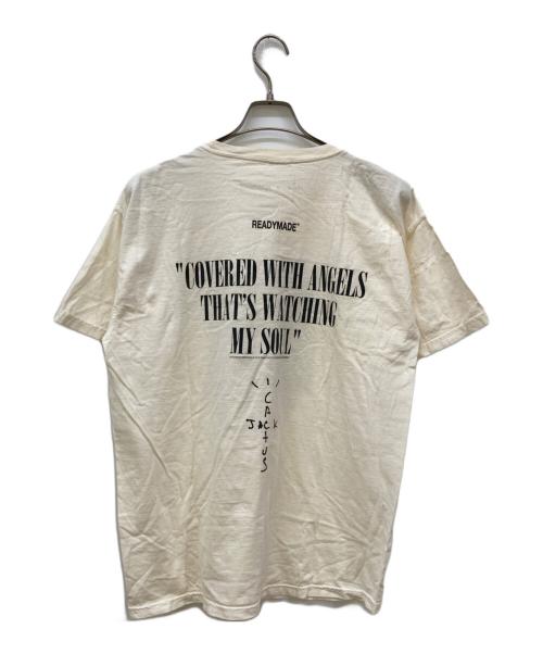 cactus jack（カクタス・ジャック）CACTUS JACK (カクタス・ジャック) READYMADE (レディメイド) プリントTシャツ ベージュ サイズ:Mの古着・服飾アイテム