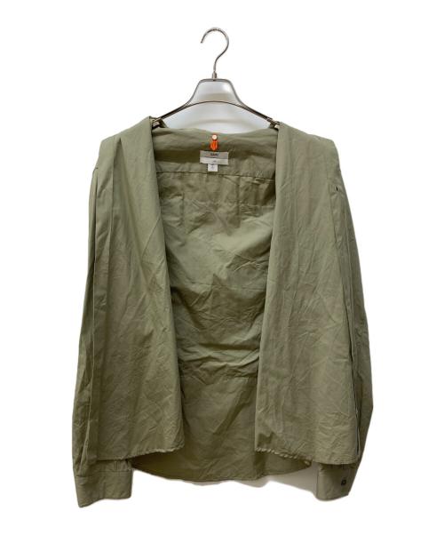 OAMC（オーエーエムシー）OAMC (オーエーエムシー) バックプリントシャツ ベージュ サイズ:Lの古着・服飾アイテム