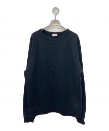 DRIES VAN NOTEN（ドリスヴァンノッテン）の古着「ラグラン無地スウェット」｜ブラック