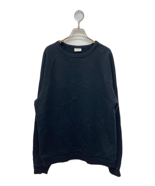 DRIES VAN NOTEN（ドリスヴァンノッテン）DRIES VAN NOTEN (ドリスヴァンノッテン) ラグラン無地スウェット ブラック サイズ:Lの古着・服飾アイテム