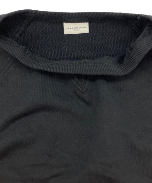 DRIES VAN NOTEN（ドリスヴァンノッテン）DRIES VAN NOTEN (ドリスヴァンノッテン) ラグラン無地スウェット ブラック サイズ:Lの古着・服飾アイテム