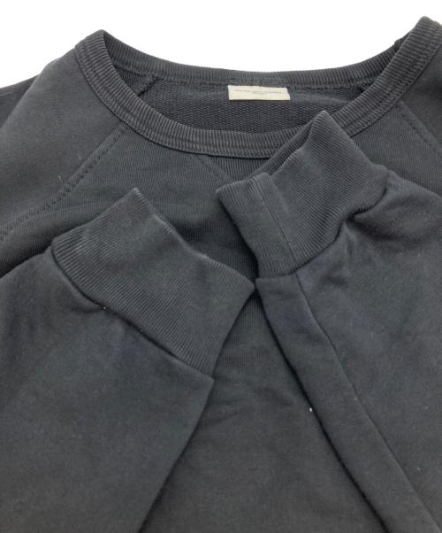 DRIES VAN NOTEN（ドリスヴァンノッテン）DRIES VAN NOTEN (ドリスヴァンノッテン) ラグラン無地スウェット ブラック サイズ:Lの古着・服飾アイテム
